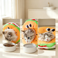 Cute Hamburger Soft Pet Recovery Collar