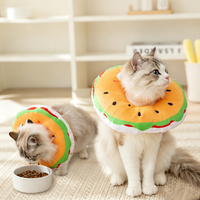 Cute Hamburger Soft Pet Recovery Collar