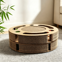 Track Ball Round Cat Scratcher Board