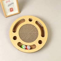 Track Ball Round Cat Scratcher Board
